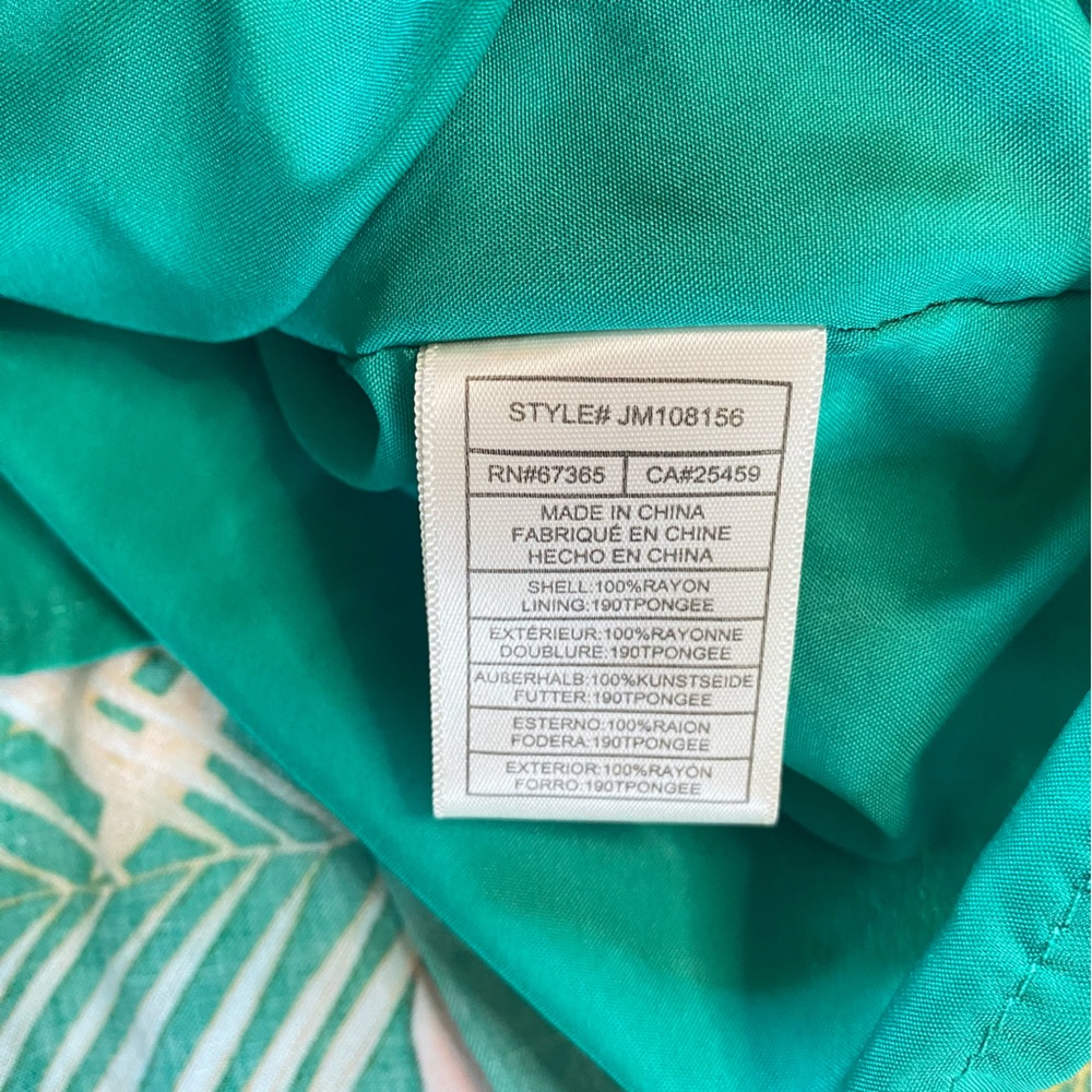 Betsey Johnson Tropical Smocked Maxi Dress, Medium - Picture 9 of 9